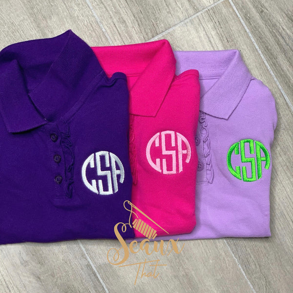 Monogram Circle Polo