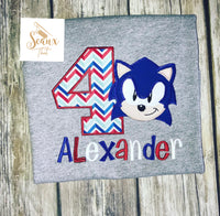 Sonic The Hedge Hog Birthday Shirt